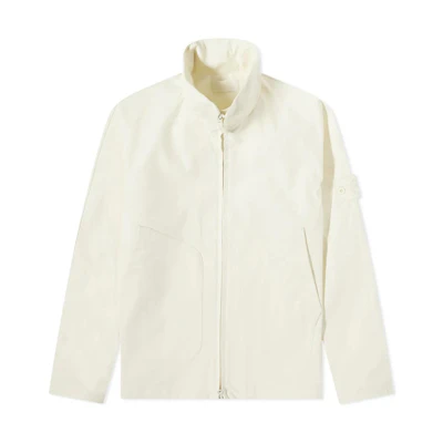 Stone Island Ghost Pieces White Label Zip Jacket - Fall White Outerwear 7615422F1-V0099