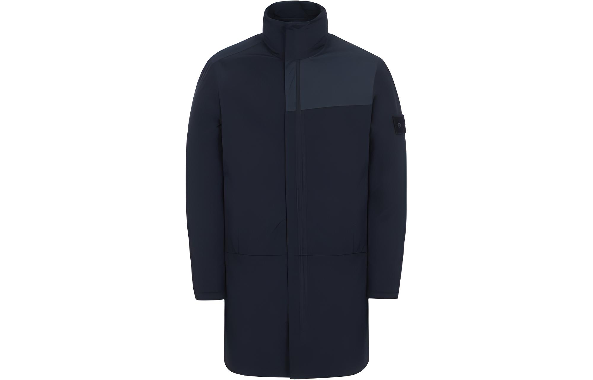 Stone Island Ghost Series Navy Blue Hooded Long Zip Jacket for Men. 6815702F1-V0020