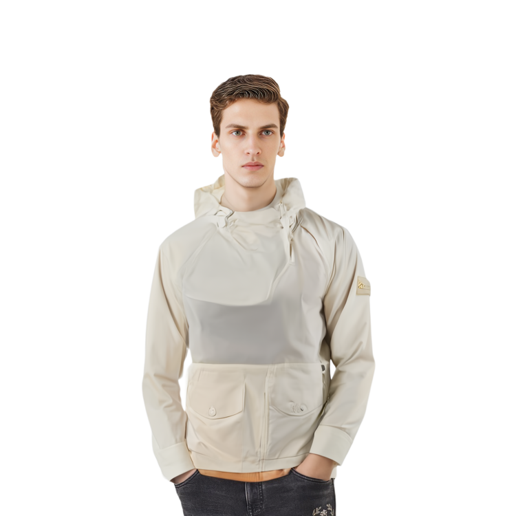 STONE ISLAND Ghost Series White Label Solid Color Patch Hoodie White - 7715438F1-V0099 圖 7