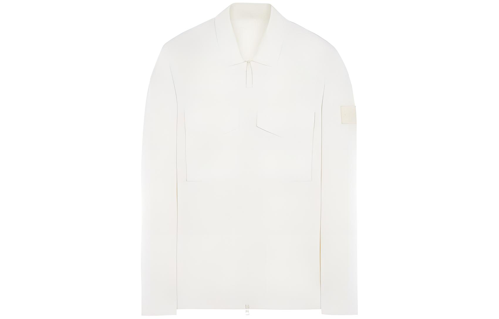 Stone Island Ghost Series White Patch Shirt Jacket - White 7715116F1-V0099
