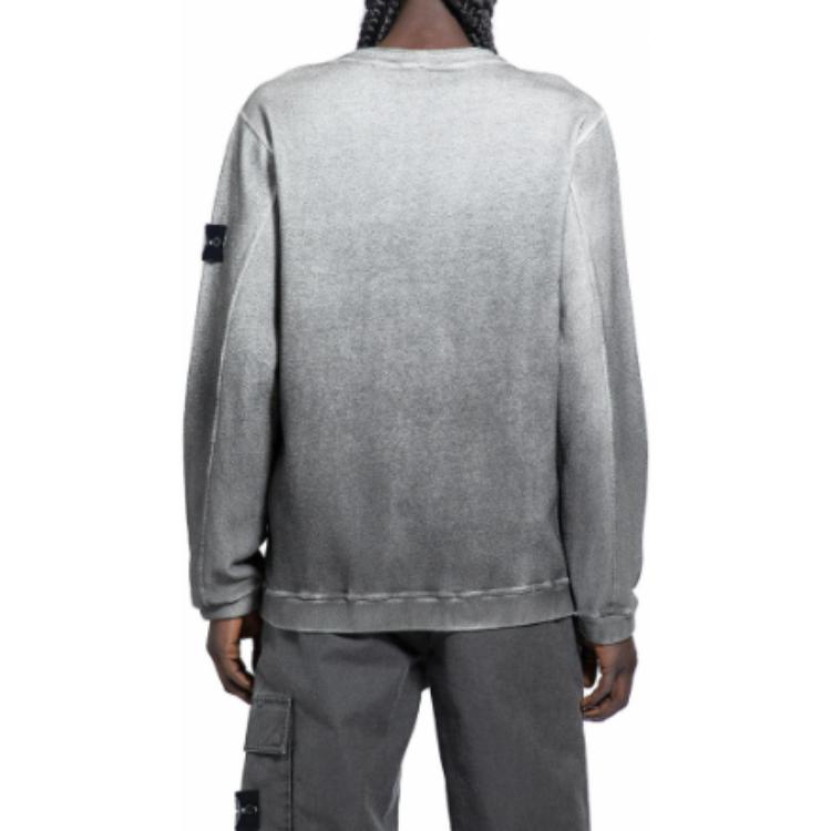 Lookbook Sudadera Hombre Stone Island Gradiente Manga Larga Crewneck Gris 8115657T3-V0062