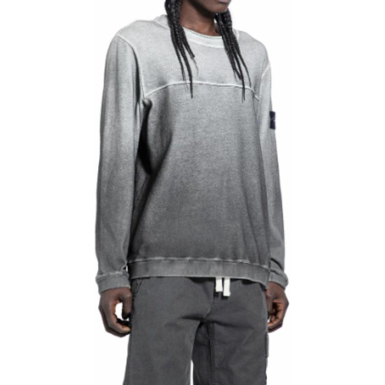 Shop Sudadera Hombre Stone Island Gradiente Manga Larga Crewneck Gris 8115657T3-V0062