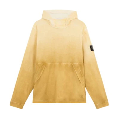 Stone Island Gradient Hoodie Pullover Long Sleeve Yellow Sweater 8115656T3-V0034