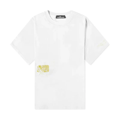 Stone Island Graphic Print Crewneck Pullover T-Shirt . 77192011B-V0099