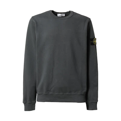 Stone Island Gray Crewneck Pocket Sweatshirt Long Sleeve Solid Color 7915-624-20-LGRY