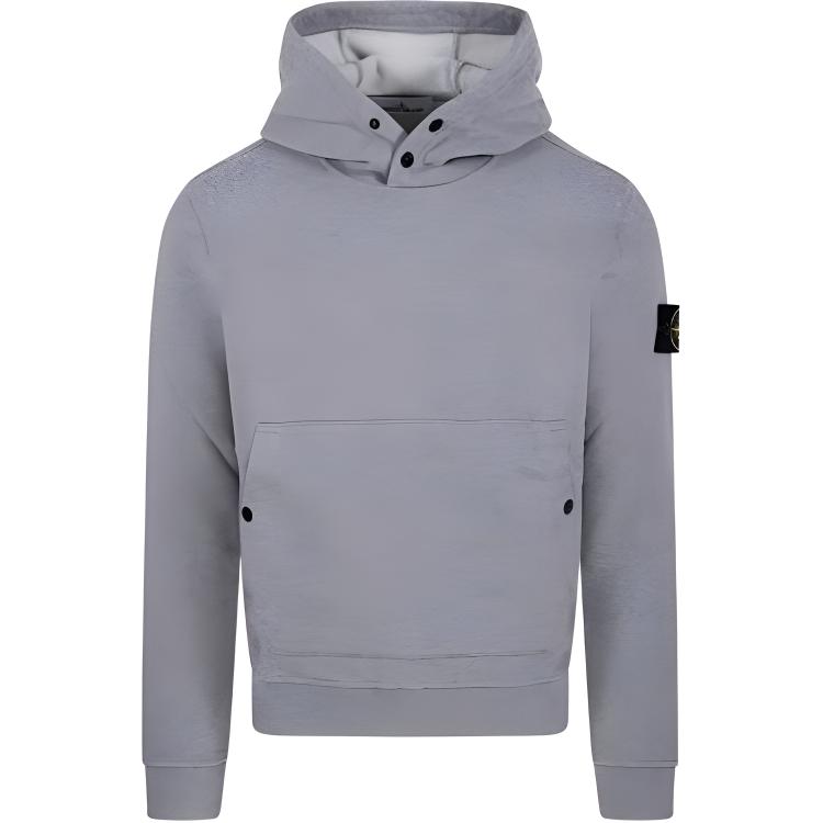 Stone Island Gray Solid Color Casual Pullover Hoodie 791561720-V0M64