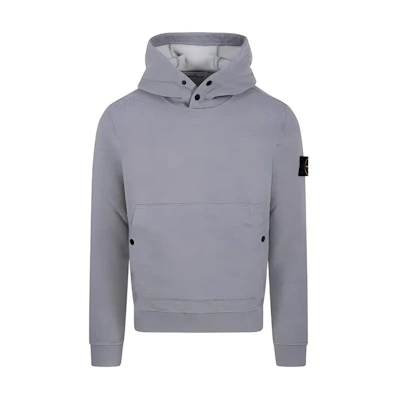 Stone Island Gray Solid Color Casual Pullover Hoodie 791561720-V0M64