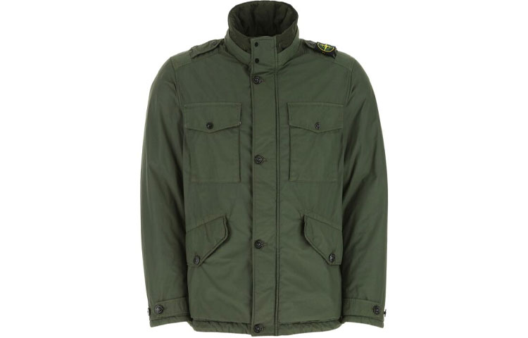 Stone Island Green Casual Stand Collar Jacket 731543532-V0059