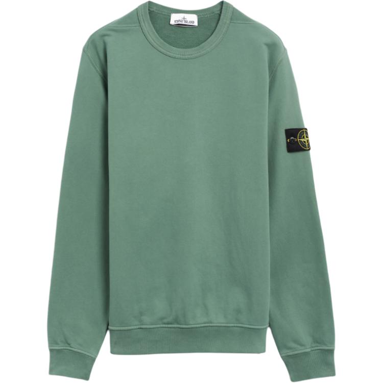 Stone Island Green Crewneck Pullover Sweatshirt 811562420-V0055