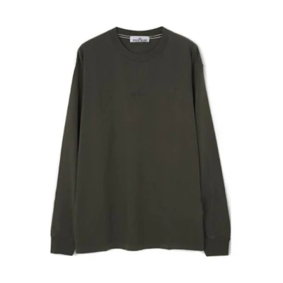 Stone Island Green Crewneck Pullover Sweatshirt Long Sleeve 79152RL90-V0058