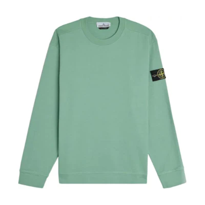 Stone Island Green Crewneck Pullover Sweatshirt Long Sleeve 801563750-V0052