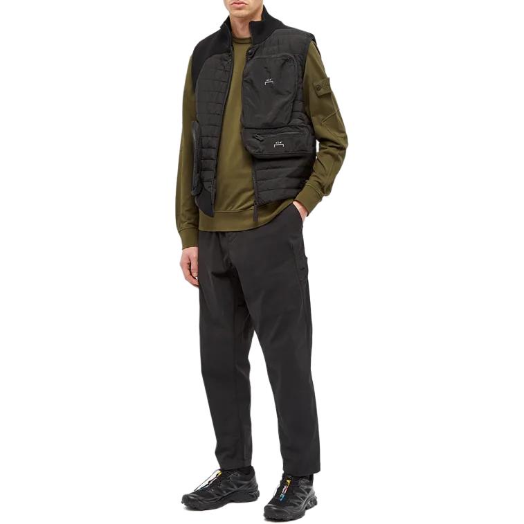 STONE ISLAND Green Crewneck Sweatshirt with Embroidered Logo for Men. 7215637F3-V0054 圖 4