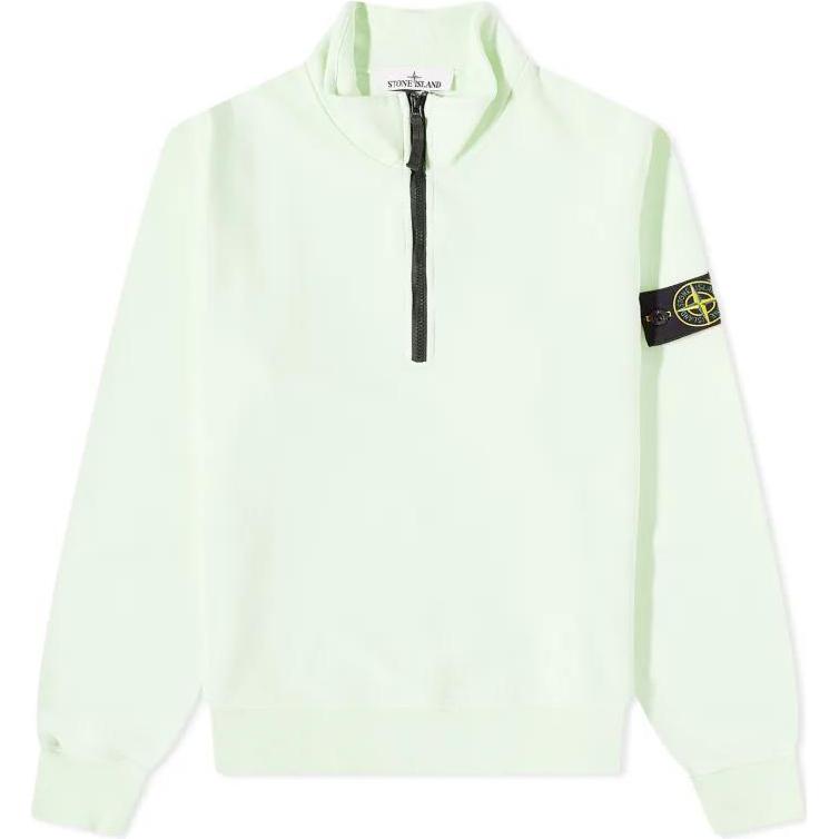 Stone Island Green Half-Zip Pullover Sweatshirt 101561951-V0052