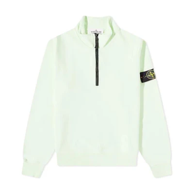 Stone Island Green Half-Zip Pullover Sweatshirt 101561951-V0052