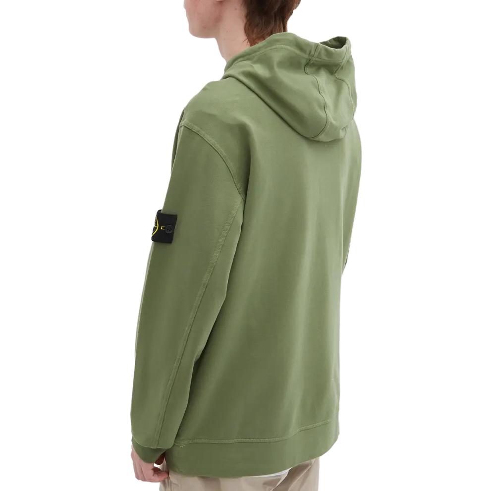 Stone Island Green Hoodie with Zip Pockets 781560452-V0055 圖 5