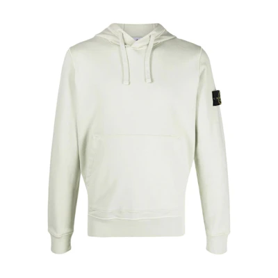Stone Island Green Solid Color Hoodie Pullover Long Sleeve Sweatshirt 801564151-V0051
