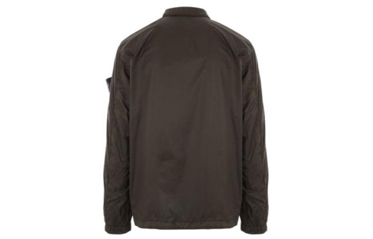 Lookbook Stone Island绿色纯色长袖纽扣夹克 791510525V0058