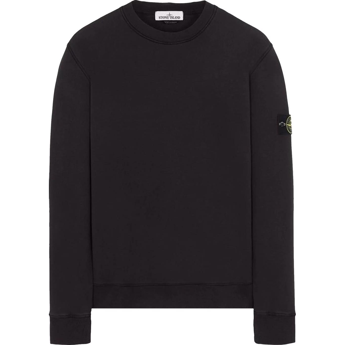 Stone Island Grey Crewneck Oversized Pullover Long-Sleeve Sweatshirt 741563051-V0065