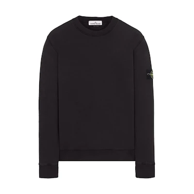 Stone Island Grey Crewneck Oversized Pullover Long-Sleeve Sweatshirt 741563051-V0065