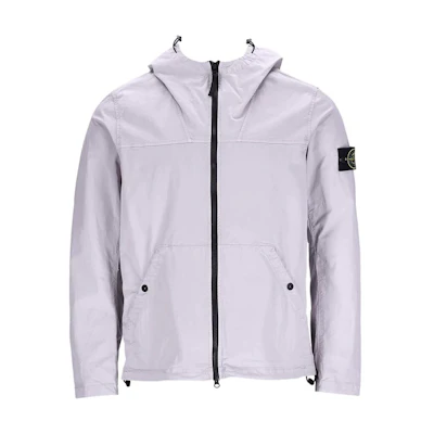 Stone Island Grey Zip-Up Hoodie Jacket with Logo Patch 811510110-V0060