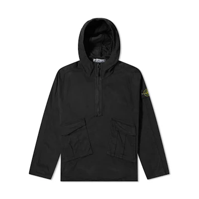 Stone Island Half-Zip Pocket Hoodie Jacket Men’s Black 731510510-V0029