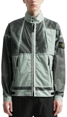 ストーンアイランド ハンドスプレー スカイブルー ジャケット - スプレーペイント ハイカラー 7815431T1-V0041 Shop ストーンアイランド ハンドスプレー スカイブルー ジャケット - スプレーペイント ハイカラー 7815431T1-V0041