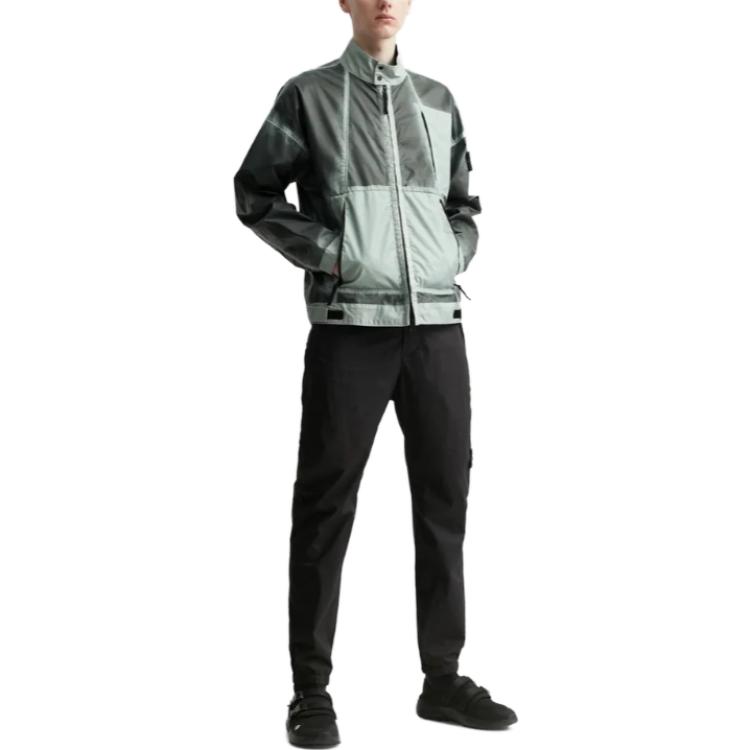 Purchase ストーンアイランド ハンドスプレー スカイブルー ジャケット - スプレーペイント ハイカラー 7815431T1-V0041