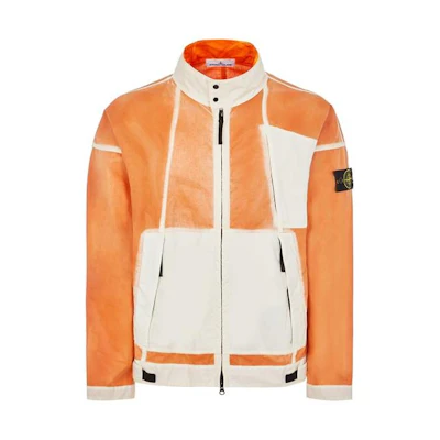 STONE ISLAND Hand Sprayed SS23 Men’s Brown Dyed Collar Jacket 7815431T1-V0073