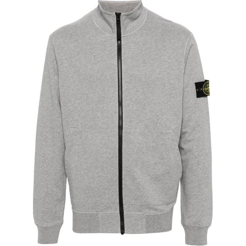Stone Island High-Neck Zip Sweatshirt Grey 801564351-A0M64