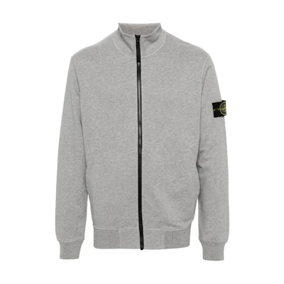 Stone Island High-Neck Zip Sweatshirt Grey 801564351-A0M64