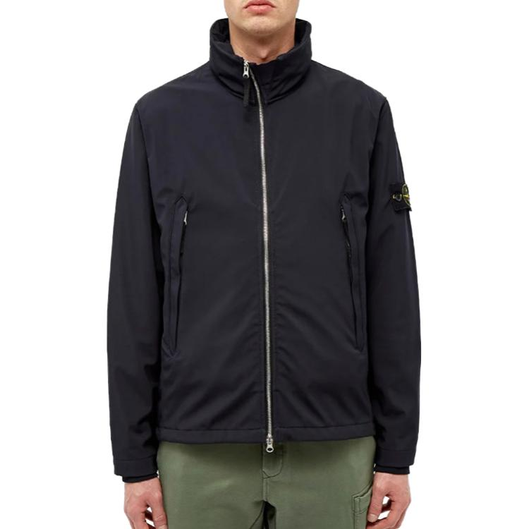 STONE ISLAND High Neck Full-Zip Jacket with Large Pockets Black 721540827-V0028 圖 4