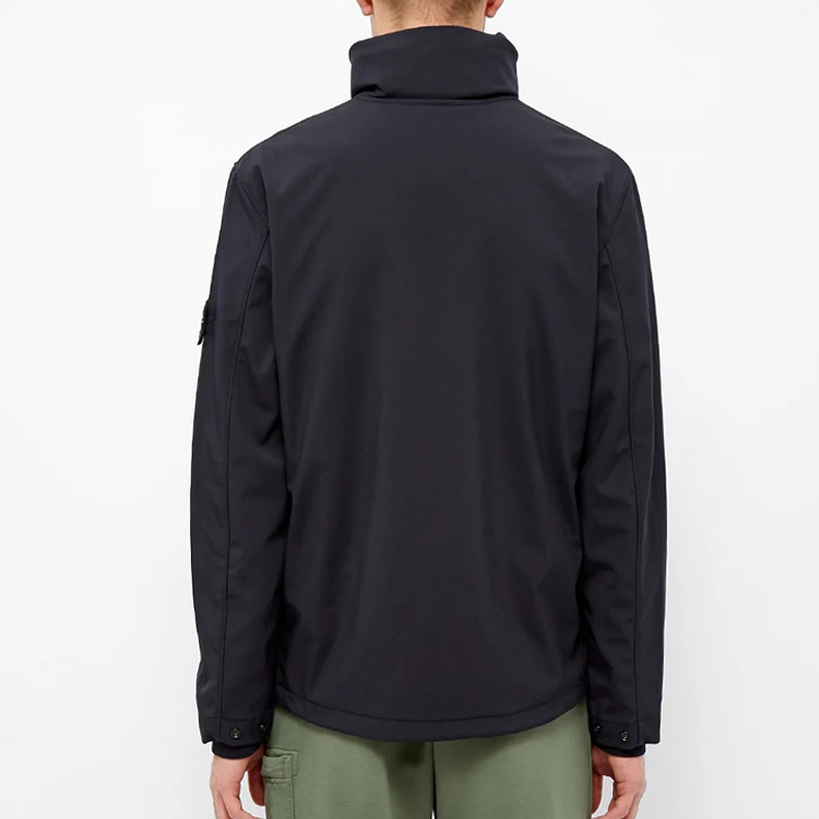 STONE ISLAND High Neck Full-Zip Jacket with Large Pockets Black 721540827-V0028 圖 5