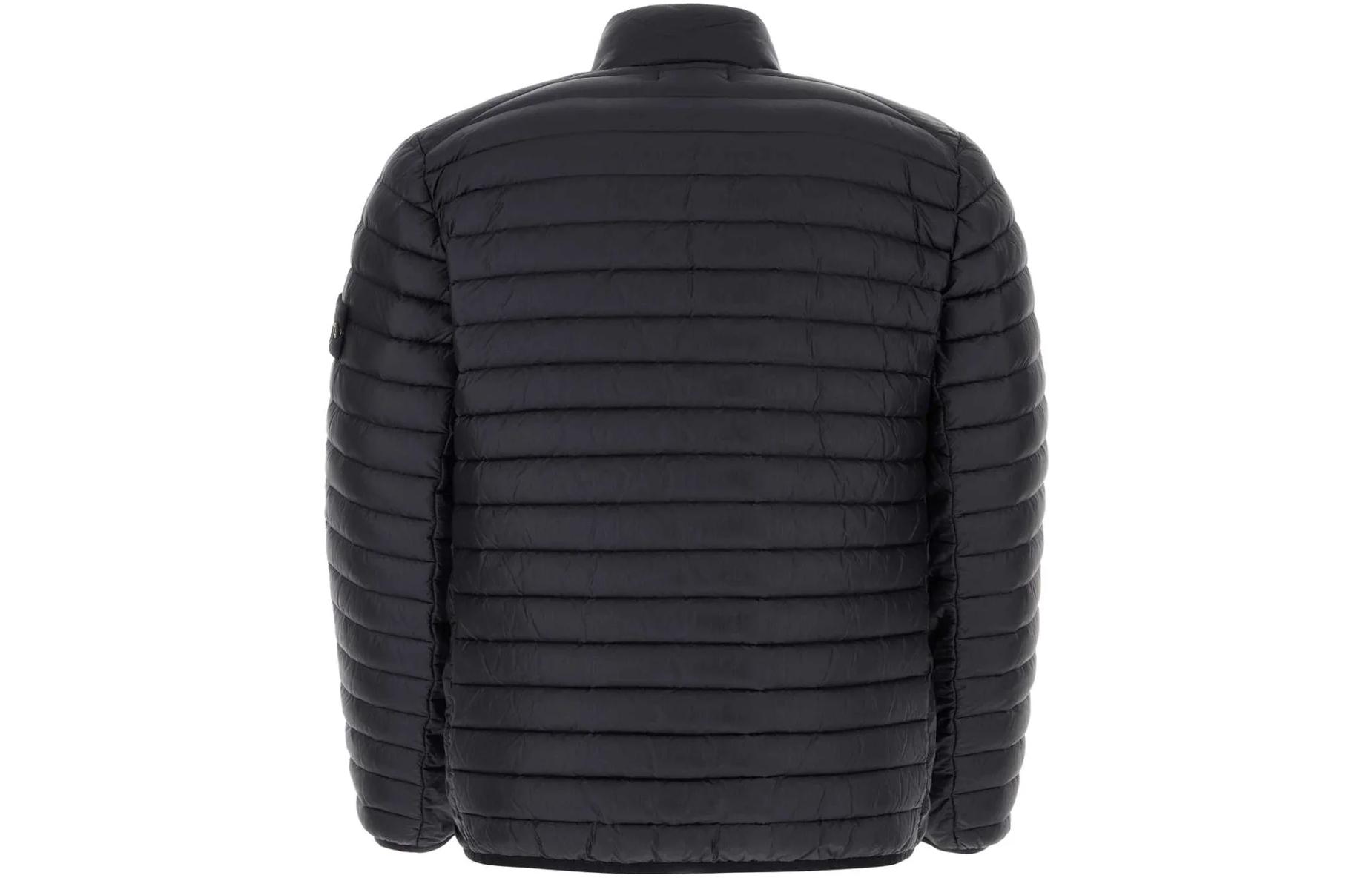 Stone Island High Neck Zipper Down Jacket Navy Unisex 791542324-V0020 圖 3