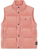 Stone Island Holiday Series FW24 Corduroy Down Vest Unisex with Front Pocket Design 8115G20RT-V0032 Stone Island Holiday Series FW24 Corduroy Down Vest Unisex with Front Pocket Design 8115G20RT-V0032
