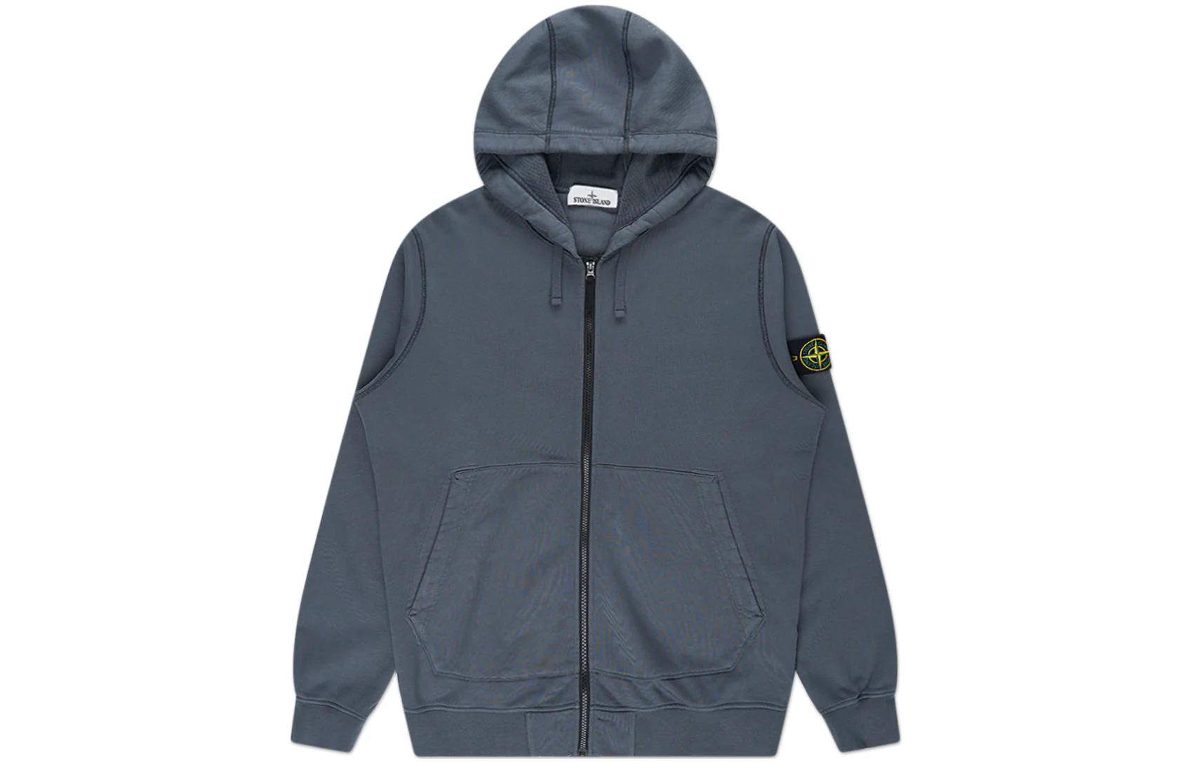 Stone Island Hoodie Charcoal Gray Kangaroo Pocket Long Sleeve 791564251-V0062
