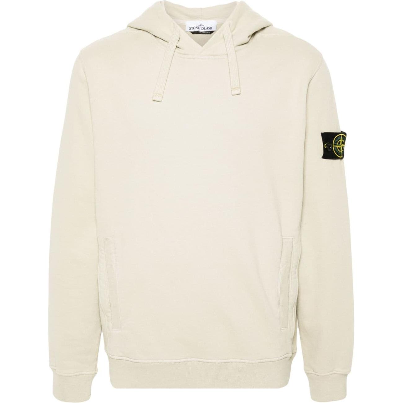 Stone Island Hoodie Solid Color Logo Patch Off-White 811560820-V0097