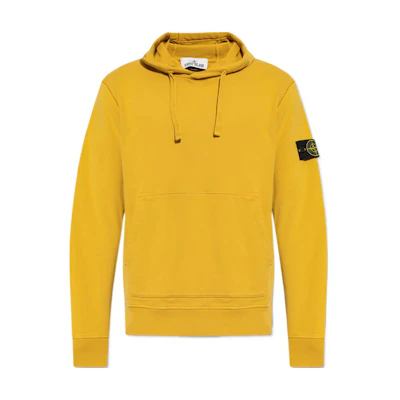 Stone Island Hoodie Yellow Pullover Casual Long Sleeve Sweater 811564151-V0034