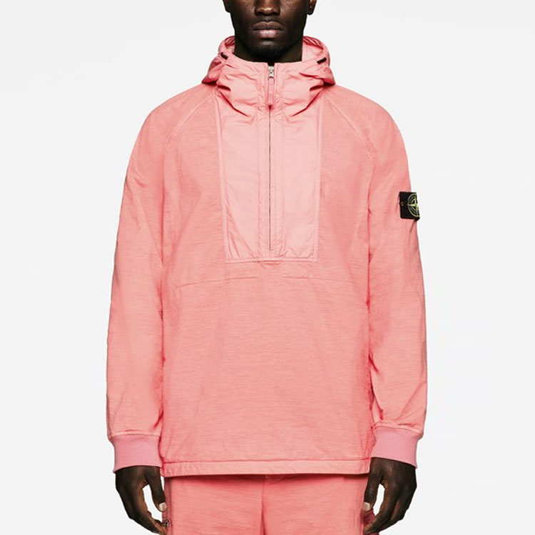 Shop Stone Island HYPE-TC系列半拉链连帽休闲夹克 781543632-V0080