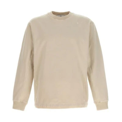 Stone Island Khaki Crewneck Pullover Sweatshirt 7915601G5-V0097