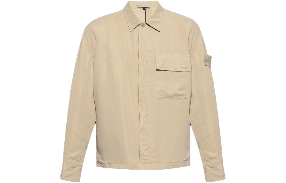 Stone Island Khaki Single-Breasted Long Sleeve Jacket 8015111F2-V0090