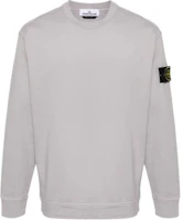 Stone Island Light Gray Crewneck Logo Sweatshirt Men 801563750-V0064 Stone Island Light Gray Crewneck Logo Sweatshirt Men 801563750-V0064