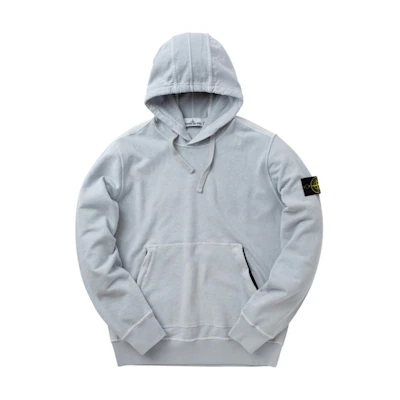 Stone Island Light Gray Pullover Hoodie Long Sleeve 721564960-V0141