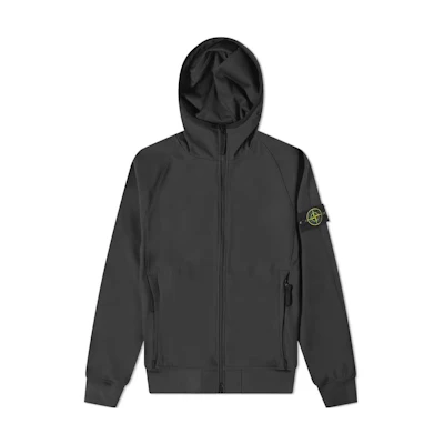 Stone Island Light Soft Shell-R Black Windproof Waterproof Breathable Jacket. 781540927-V0029