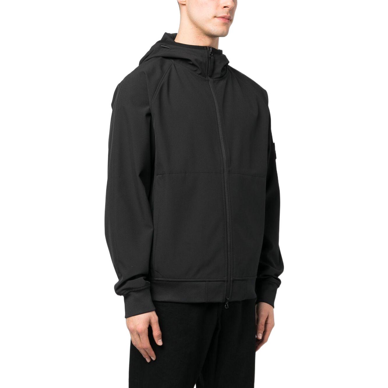 Purchase Stone Island 防風防水透氣黑色輕型軟殼外套 781540927-V0029