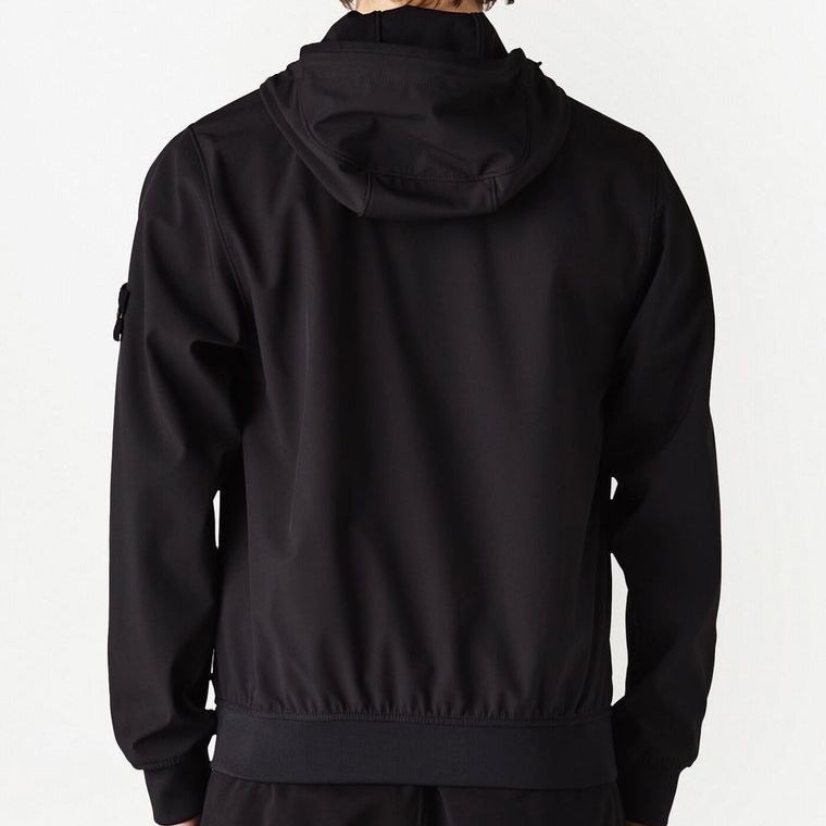 Sizing Stone Island 防風防水透氣黑色輕型軟殼外套 781540927-V0029