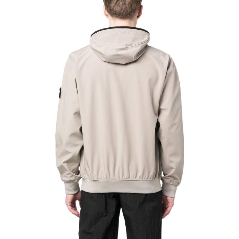 Stone Island Light Soft Shell-R Jacket Windproof Waterproof Breathable Dove Grey. 781540927-V0092 圖 4