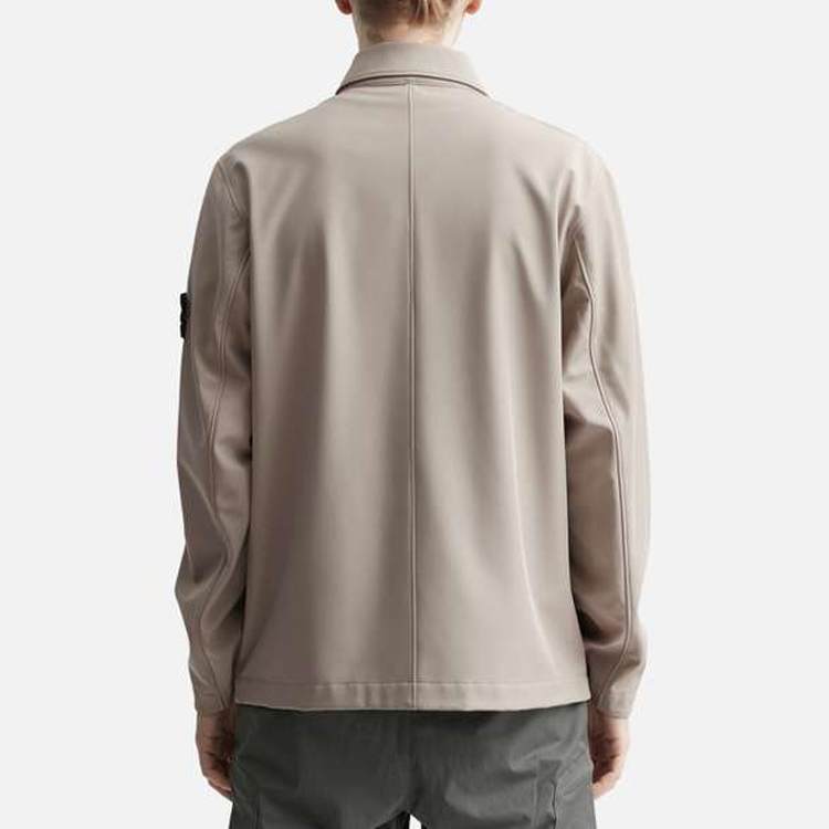 Stone Island Light Soft Shell-R Jacket Windproof Waterproof Breathable Dove Grey 781541027-V0092 圖 5