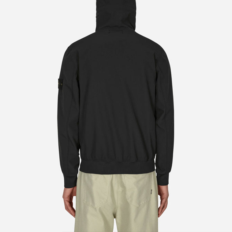 Purchase Stone Island 輕量軟殼R系列連帽外套 黑色 - 防風防水. 7715Q0122-V0029