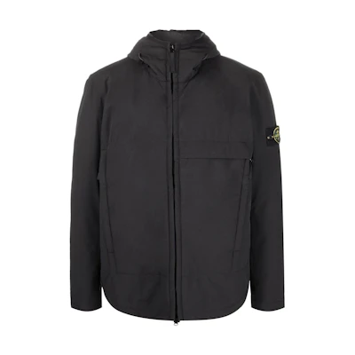 Stone Island Light Soft Shell-R Series Windproof Waterproof Hooded Jacket Black 771540527-V0029