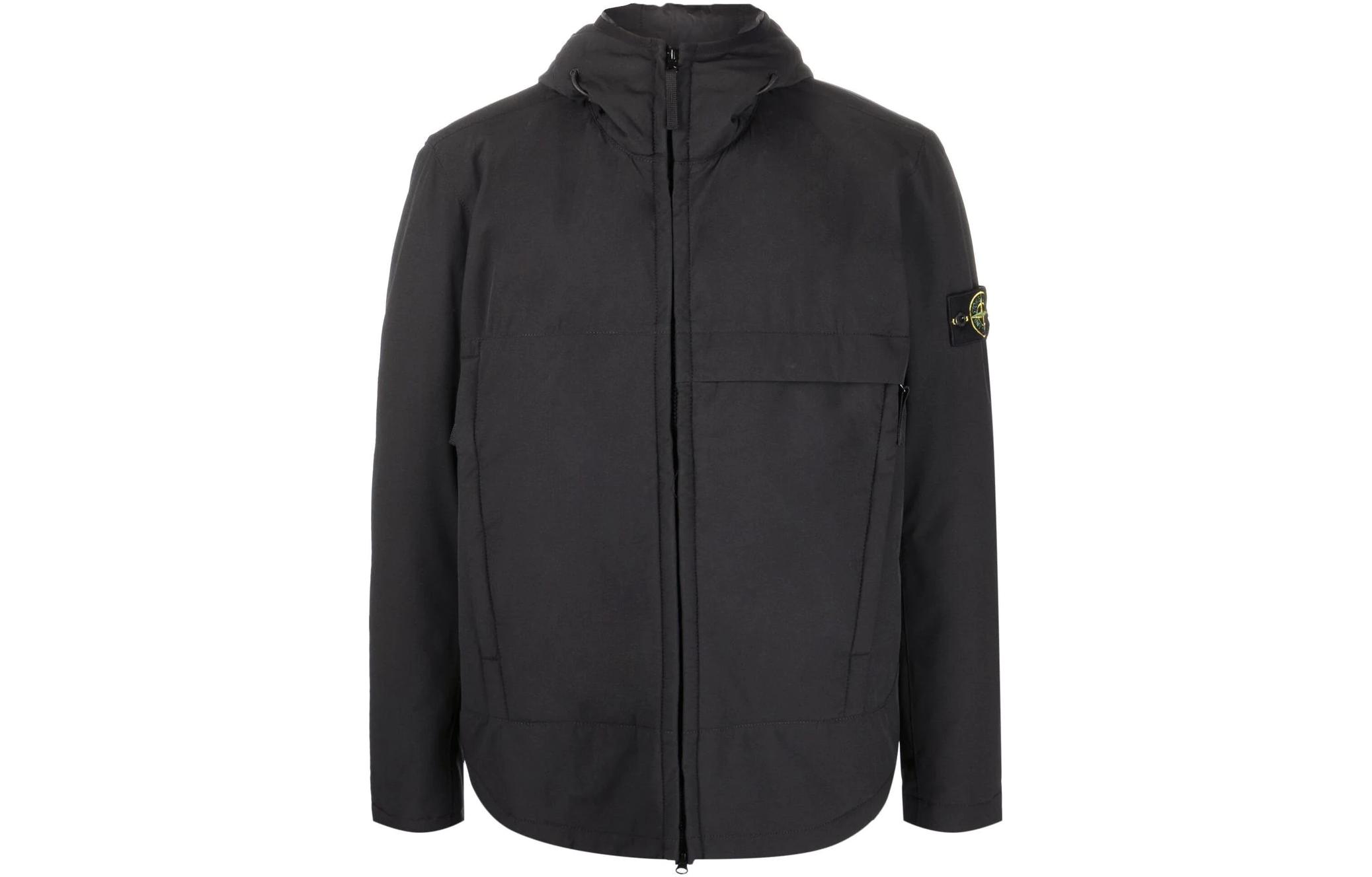 Stone Island Light Soft Shell-R Series Windproof Waterproof Hooded Jacket Black 771540527-V0029 圖 2